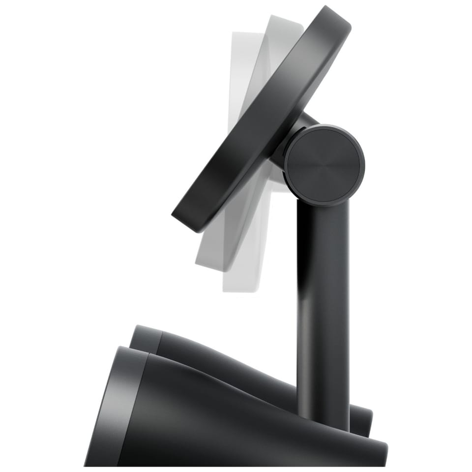 Stacja ładująca Energea Magaudio Stand   2w1 Qi2 z głośnikami stereo grafitowy