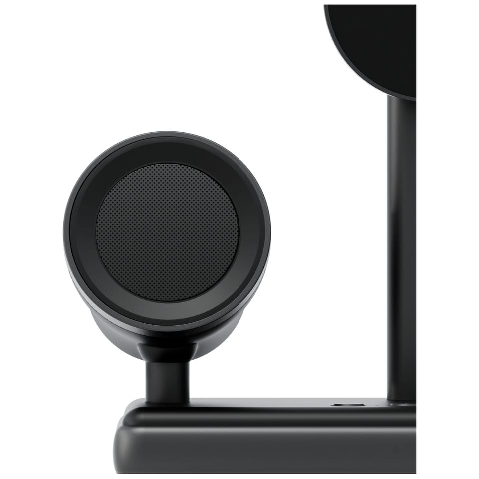 Stacja ładująca Energea Magaudio Stand   2w1 Qi2 z głośnikami stereo grafitowy