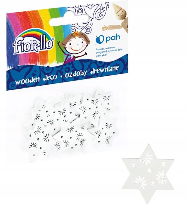 Ozdoby drewniene FIORELLO GR-WD811 gwiazdki 29mm (15) 170-2530