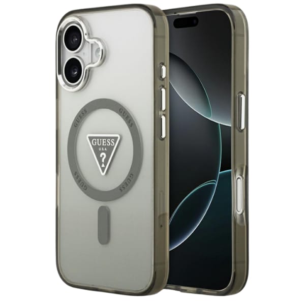 Etui Guess IML Gradient Triangle Logo    MagSafe do iPhone 17 khaki