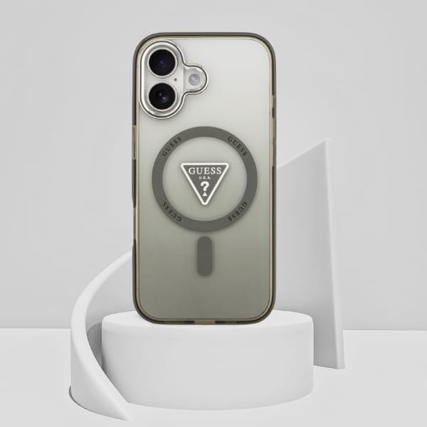 Etui Guess IML Gradient Triangle Logo    MagSafe do iPhone 17 khaki