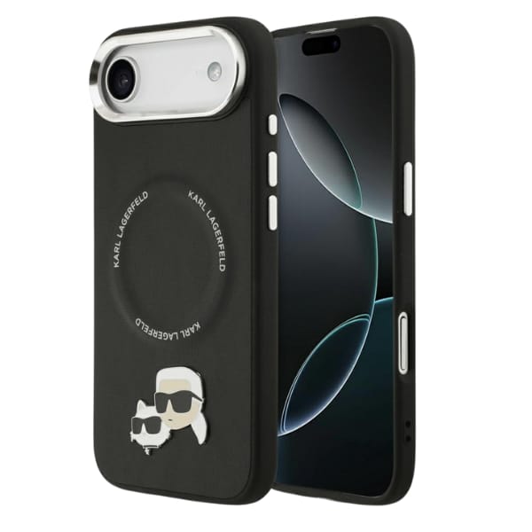 Etui Karl Lagerfeld Karl & Choupette     Pins MagSafe do iPhone Air czarny