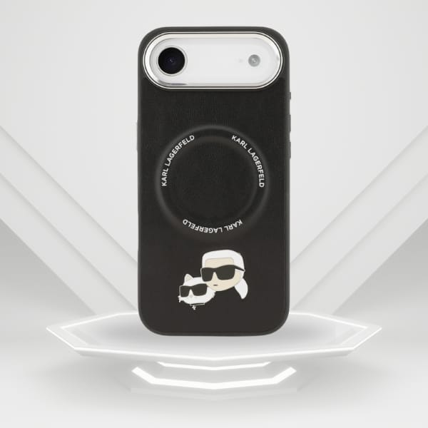 Etui Karl Lagerfeld Karl & Choupette     Pins MagSafe do iPhone Air czarny