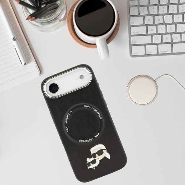 Etui Karl Lagerfeld Karl & Choupette     Pins MagSafe do iPhone Air czarny
