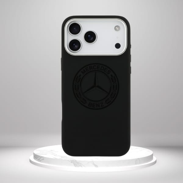 Etui Mercedes Silicone Vintage Logo      MagSafe do iPhone 17 Pro Max czarny
