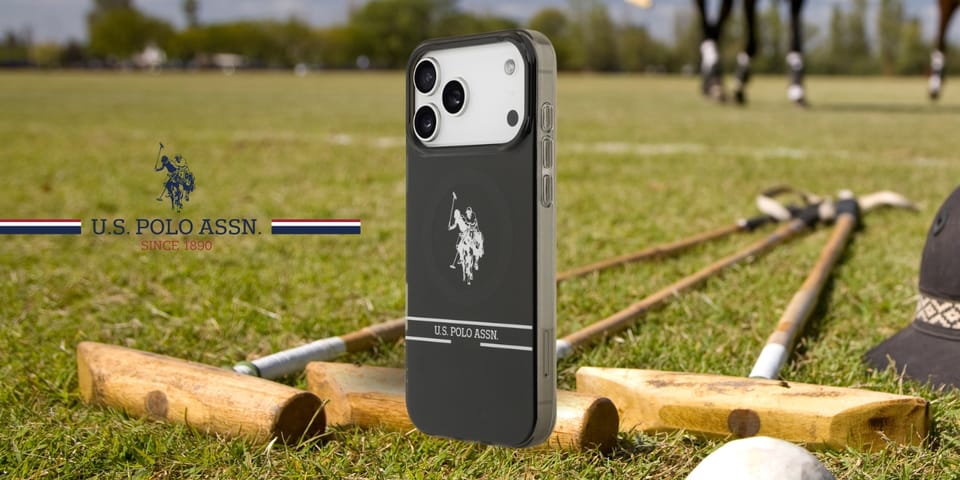 Etui US Polo DH and Bottom Stripe Logo   MagSafe do iPhone 17 Pro Max czarny