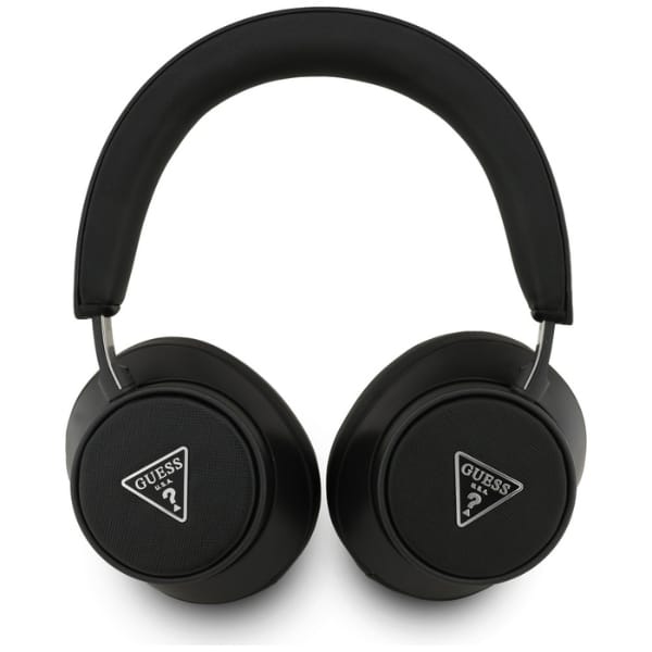Słuchawki nauszne Guess Bluetooth ENC    Saffiano Triangle Logo czarny