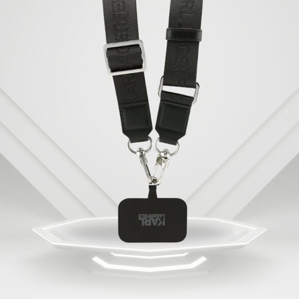 Etui Karl Lagerfeld Big Strap Karl Metal Logo MagSafe do iPhone 17 Pro czarny