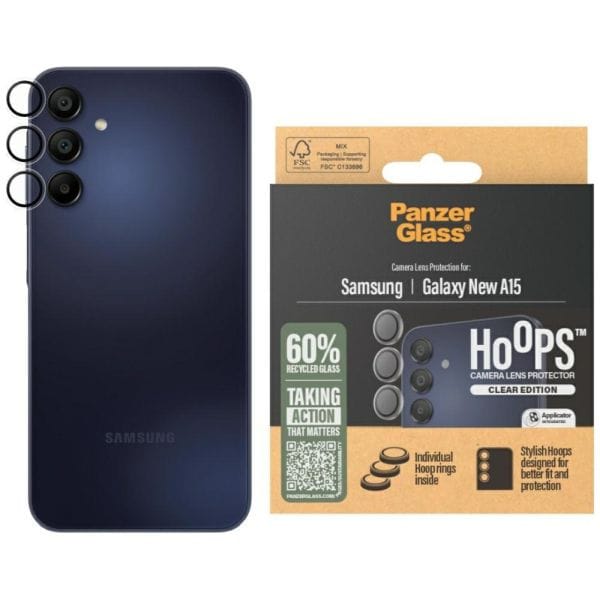 Szkło hartowane na obiektyw PanzerGlass  Hoops Lens Protector do Samsung Galaxy A16 / A16 5G przezroczysty