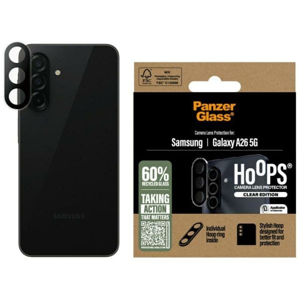Szkło hartowane na obiektyw PanzerGlass  Hoops Lens Protector do Samsung Galaxy A26 5G przezroczysty