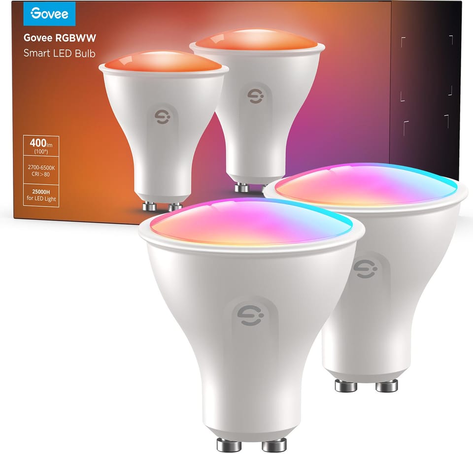 GOVEE H600D GU10 WIFI & BLE RGBWW BULB 400 LM (2PACK)