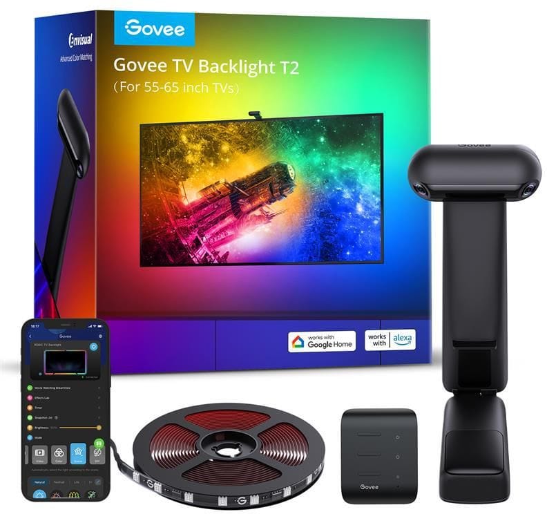 GOVEE ENVISUAL TV BACKLIGHT T2 WITH DUAL CAMERAS (55~65 INCH)