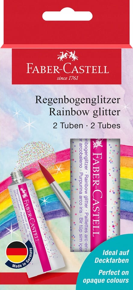 Brokat w żelu RAINBOW 12ml. (2szt.) blister 125089 Faber-Castell