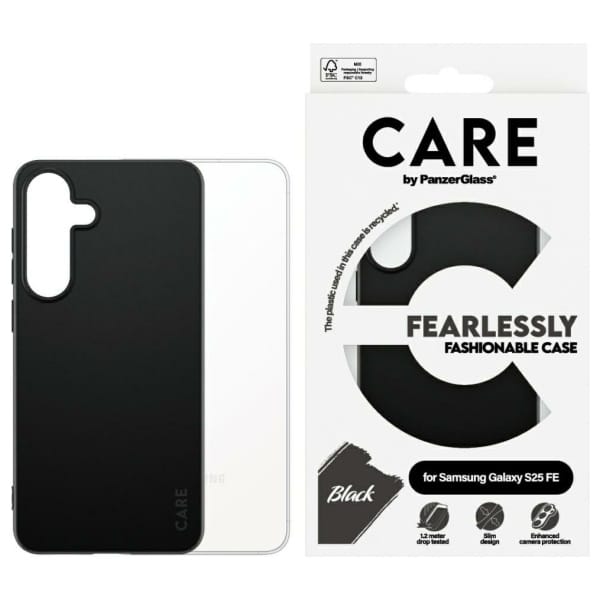 Etui CARE by PanzerGlass Fashion do      Samsung Galaxy S25 FE czarny