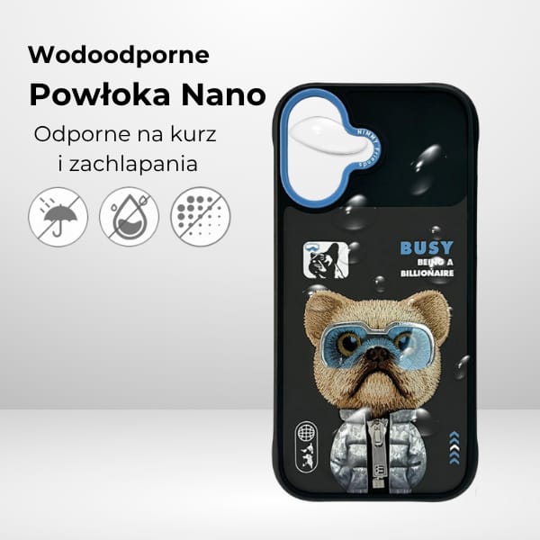 Etui Nimmy Cool&Cute 2.0 Dog do iPhone   17 czarny