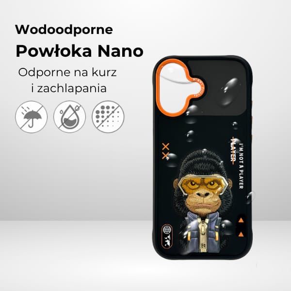 Etui Nimmy Cool&Cute 2.0 Gorilla do      iPhone 17 czarny