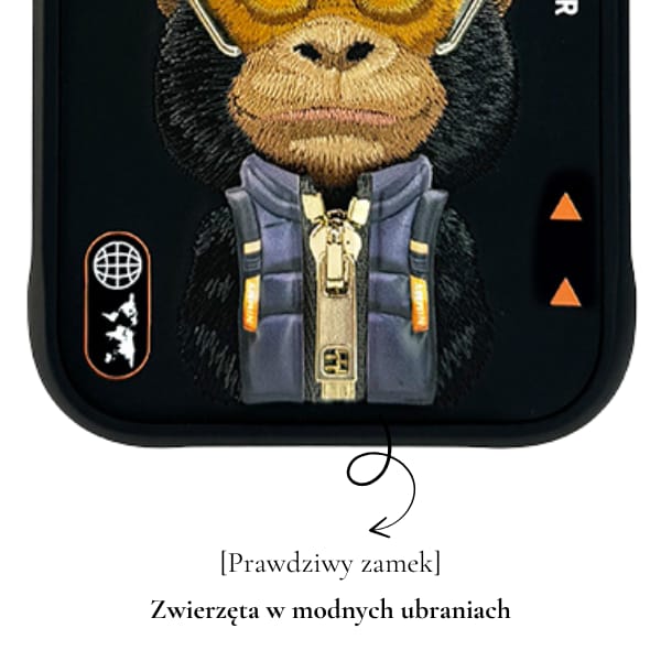 Etui Nimmy Cool&Cute 2.0 Gorilla do      iPhone 17 Pro Max czarny