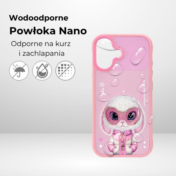 Etui Nimmy Cool&Cute 2.0 Rabbit do       iPhone 17 różowy