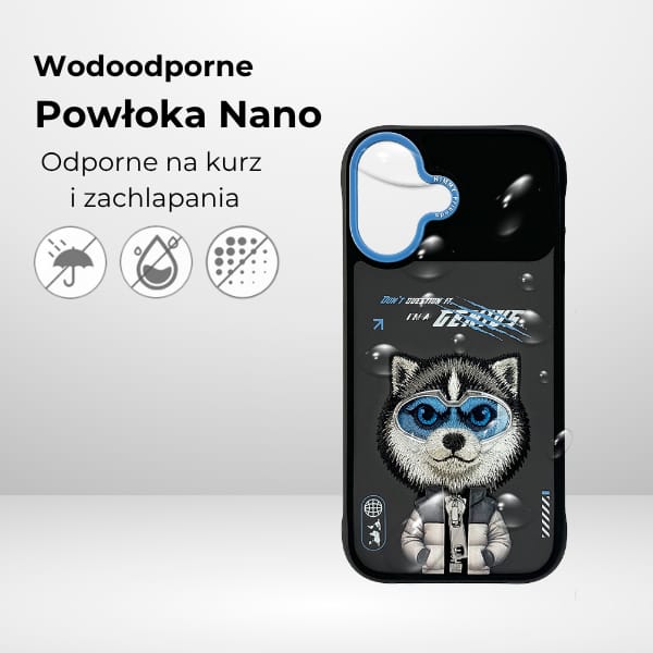 Etui Nimmy Cool&Cute 2.0 Wolf do iPhone  17 czarny