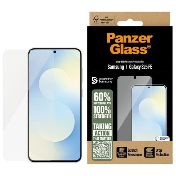 Szkło hartowane PanzerGlass Ultra-Wide   Fit do Samsung Galaxy S25 FE