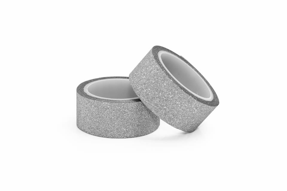 Taśma samop.brokatowa srebrna 15mmx3m (2) 254001 Galeria Papieru