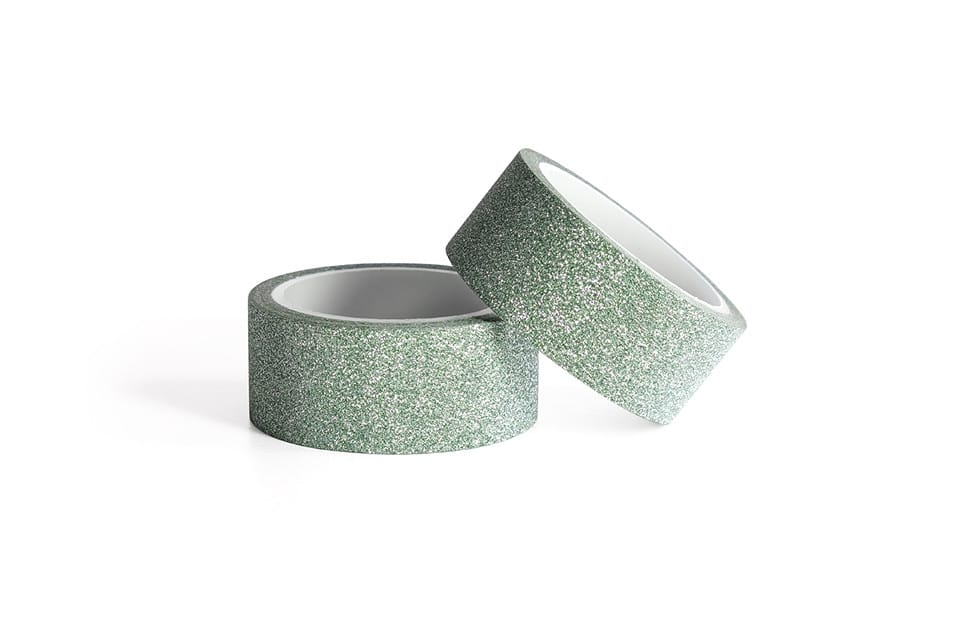 Taśma samoprzylepna brokatowa zielona 15mm x2m (2szt.) 254022 Galeria Papieru
