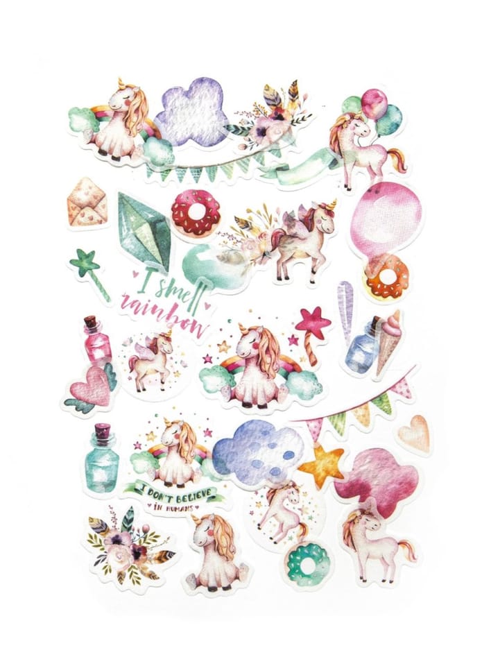 Naklejki papierowe JEDNOROŻEC (40 szt.) 254046 Galeria Papieru