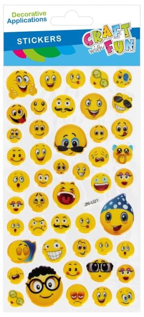 Naklejki emotki puffy 90x205mm 567336 CRAFT WITH FUN
