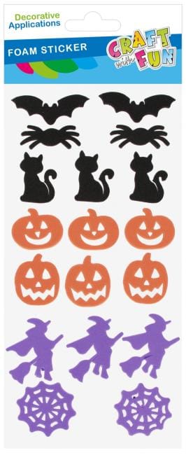 Naklejki piankowe Halloween mix 18szt. 572679 CRAFT WITH FUN