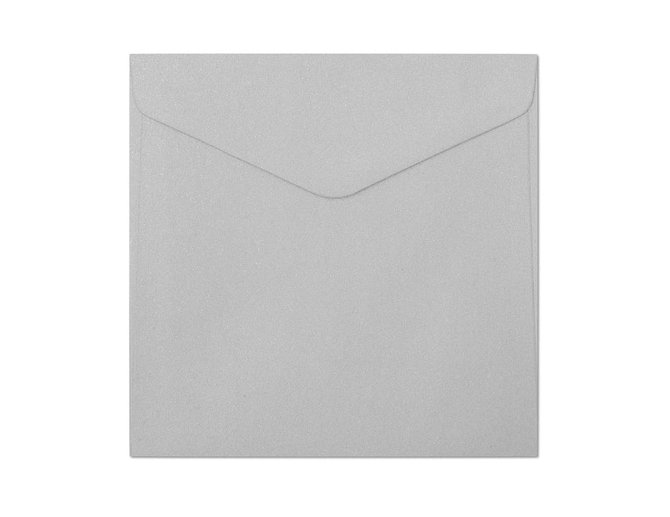 Koperta 160x160mm Pearl srebrny 150g. (10szt.) 280366 Galeria Papieru
