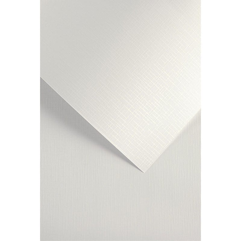 Karton ozdobny Sukno biały 20szt./op. 230g/m2 204211 Galeria Papieru