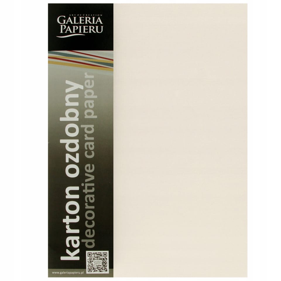 Karton ozdobny Kratka kremowy 20szt./op. 220g/m2 201632 Galeria Papieru