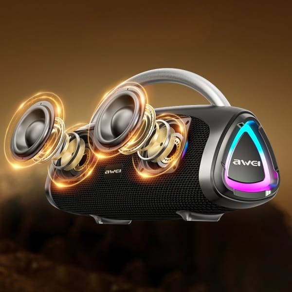 Głośnik bezprzewodowy AWEI KA39 100W     Bluetooth 5.3 przenośny zewnętrzny czarny