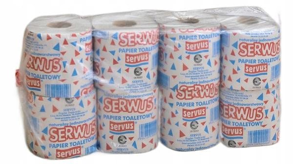 Papier toaletowy SERWUS ( 8 rolek) 36m szary 1 warstwa