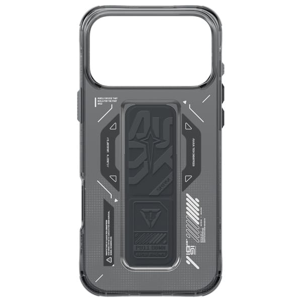Etui Skinarma Helio do iPhone 17 Pro Max Magnetic Charging + Grip Stand grafitowy