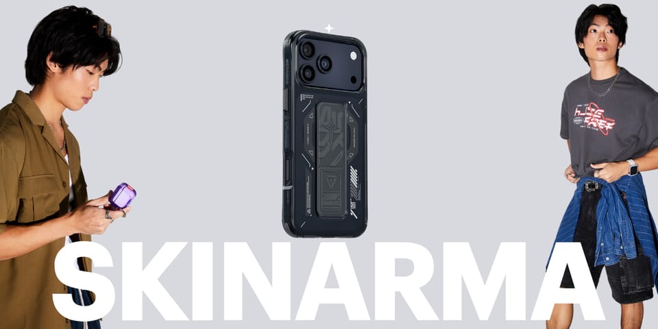 Etui Skinarma Helio do iPhone 17 Pro Max Magnetic Charging + Grip Stand grafitowy