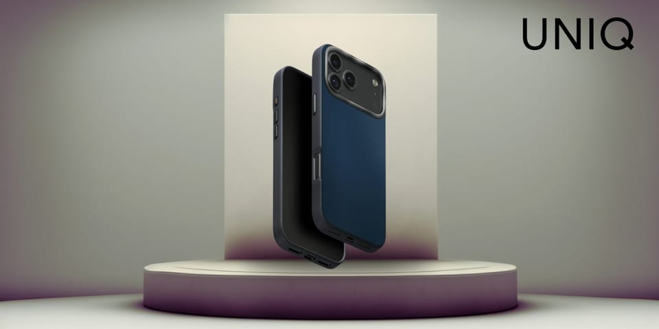 Etui UNIQ Lyden DS do iPhone 17 Pro Max  Magclick Charging niebiesko/czarny