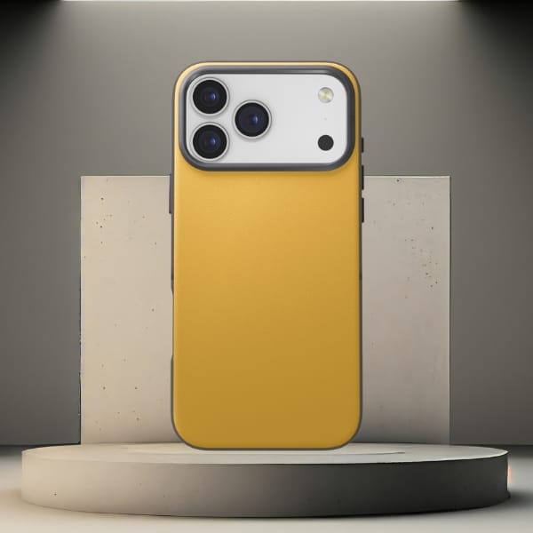 Etui UNIQ Lyden DS do iPhone 17 Pro Max  Magclick Charging zółto/szary