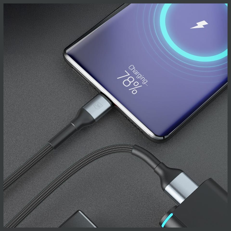 Kabel 3MK Hyper Cable N-SERIES USB-A do  USB-C 2m 9V/2A 18W czarny