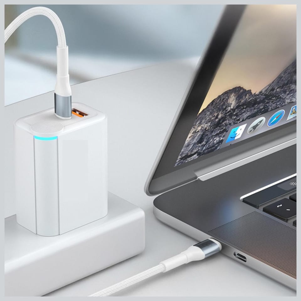 Kabel 3MK Hyper Cable N-SERIES USB-C do  USB-C 1m 20V/5A 100W biały