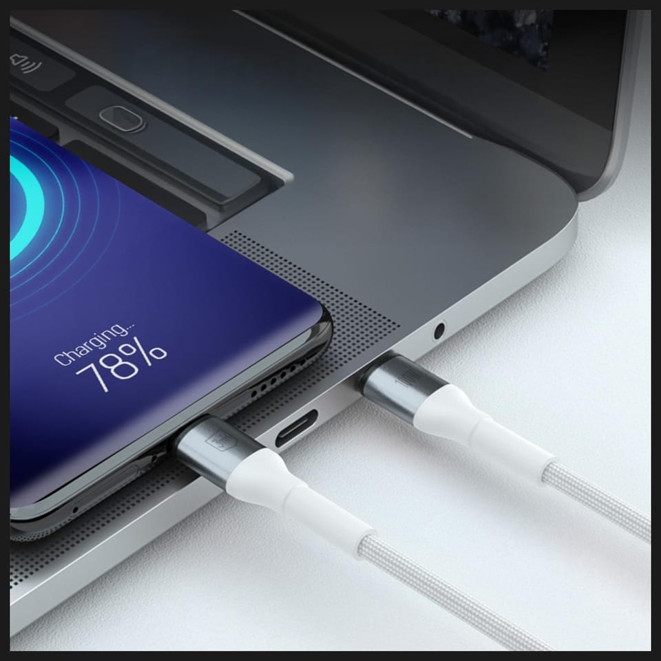 Kabel 3MK Hyper Cable N-SERIES USB-C do  USB-C 1m 20V/5A 100W biały