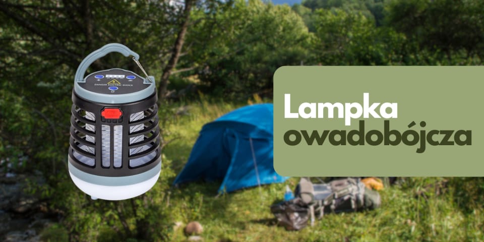 Lampka owadobójcza 1200mAh czarny