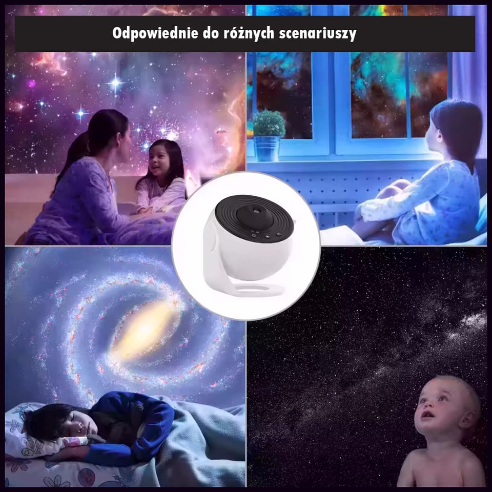 Projektor Galaktyczny MajesticLine biały
