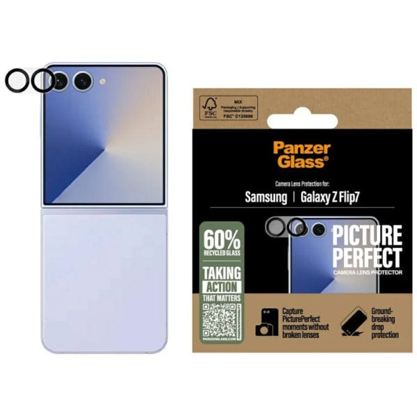 Szkło hartowane na obiektyw PanzerGlass  PicturePerfect do Samsung Galaxy Z Flip7