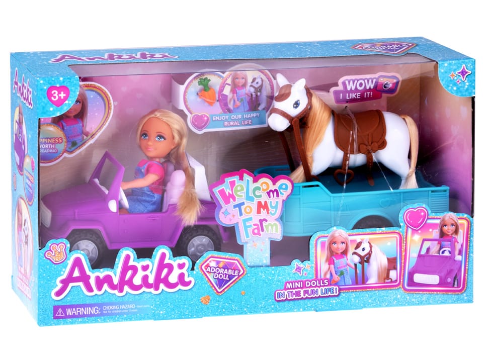 Ankiki Zestaw Lalka Farmerka z Koniem, Autkiem i Przyczepą ZA5881 pol_pl_Ankiki-Zestaw-Lalka-Farmerka-z-Koniem-Autkiem-i-Przyczepa-ZA5881-22599_2