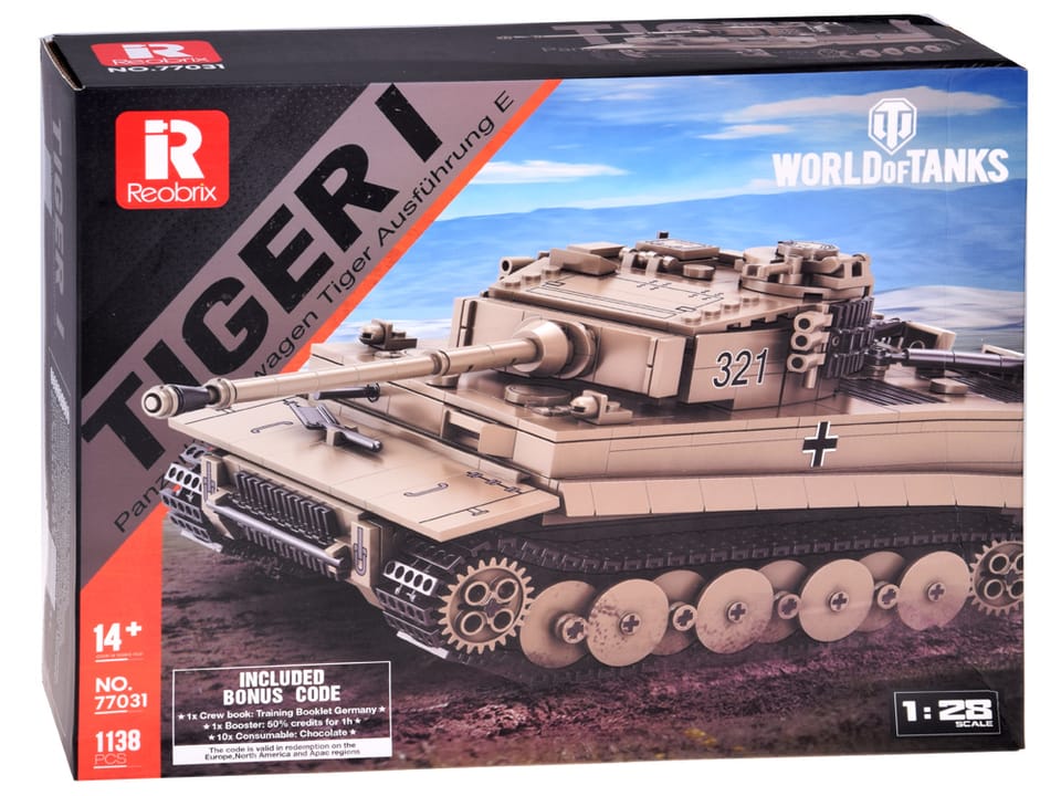 Klocki konstrukcyjne czołg TIGER I World of Tanks 1138ele 1:28 ZA5807 pol_pl_Klocki-konstrukcyjne-czolg-TIGER-I-World-of-Tanks-1138ele-1-28-ZA5807-22489_1