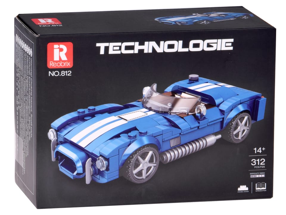 Klocki techniczne Sportowe auto NIEBIESKI klasyczny roadster 312-ele ZA5792 pol_pl_Klocki-techniczne-Sportowe-auto-NIEBIESKI-klasyczny-roadster-312-ele-ZA5792-22474_1