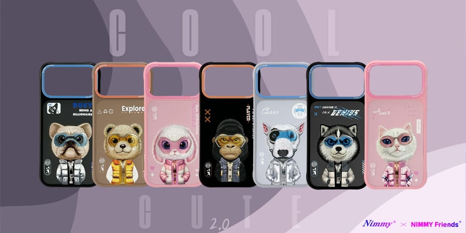 Etui Nimmy Cool&Cute 2.0 Bear do iPhone  17 Pro beżowy