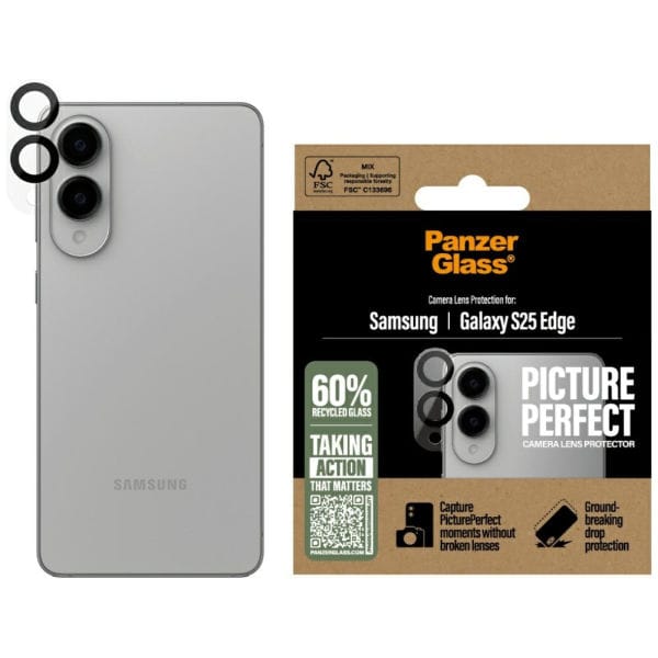 Szkło hartowane na obiektyw PanzerGlass  PicturePerfect Lens Protector do Samsung Galaxy S25 Edge