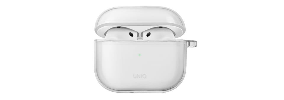 UNIQ etui Glase AirPods 4                przezroczysty/glossy clear